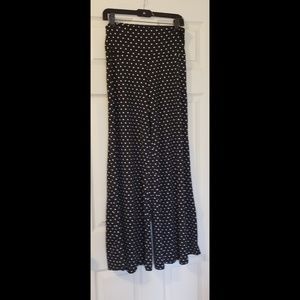 Black/White Polka Dot palazzo pants